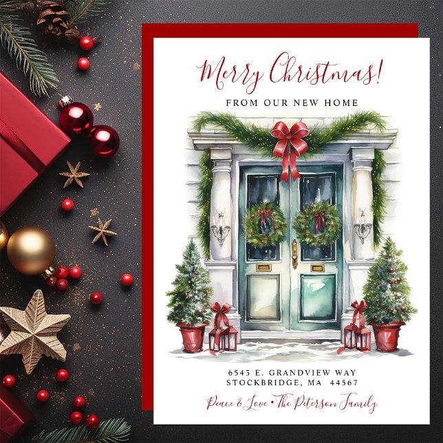 Merry Christmas New Home Front Door Moving Announcement (Creator Uploaded)