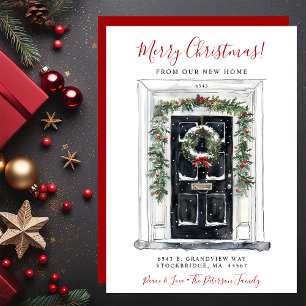 Merry Christmas New Home Front Door Moving Announcement