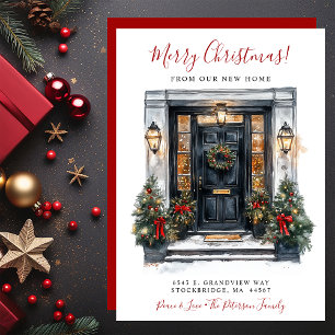 Merry Christmas New Home Front Door Moving Announcement