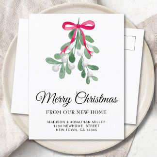 Merry Christmas New Home Moving Announcement