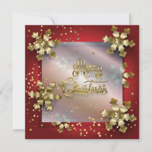 Merry Christmas & New Year! 2026 Gold Luxury Holiday Card