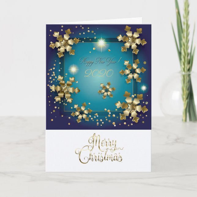 Merry Christmas & New Year! 2026 luxury Note Card (Front)