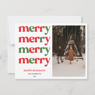 Merry Christmas New Year Cute Colorful Holiday