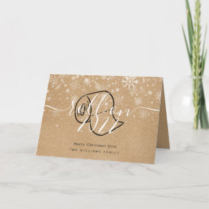 Merry Christmas New Year Fun Roll On Rustic Holiday Card