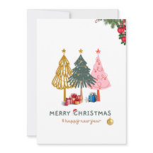 Merry Christmas & New Year Greeting Card