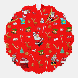 Merry Christmas Nice Naughty 25 December Christmas Tree Decoration Card