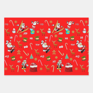 Merry Christmas Nice Naughty 25 December Christmas Wrapping Paper Sheet