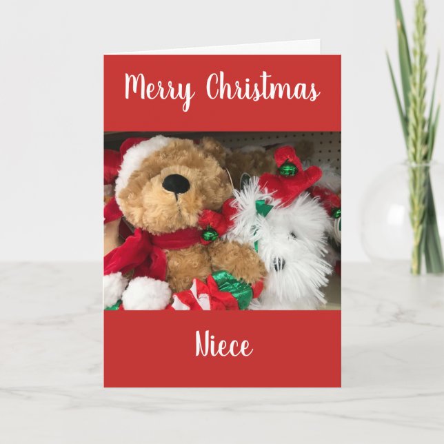 MERRY CHRISTMAS **NIECE** HOLIDAY CARD (Front)