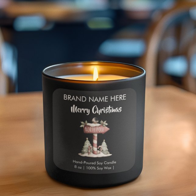Merry Christmas North Pole Candle Labels (Creator Uploaded)
