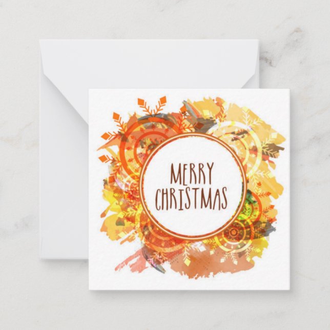 Merry Christmas Note Card (Front)