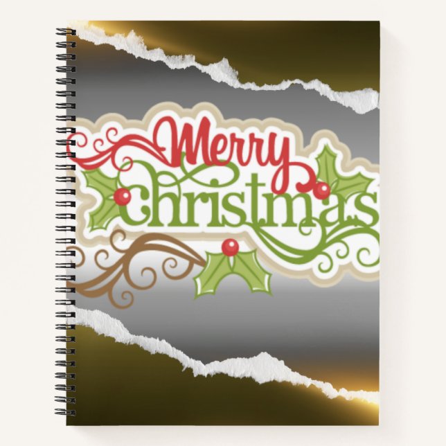 Merry Christmas  Notebook (Front)