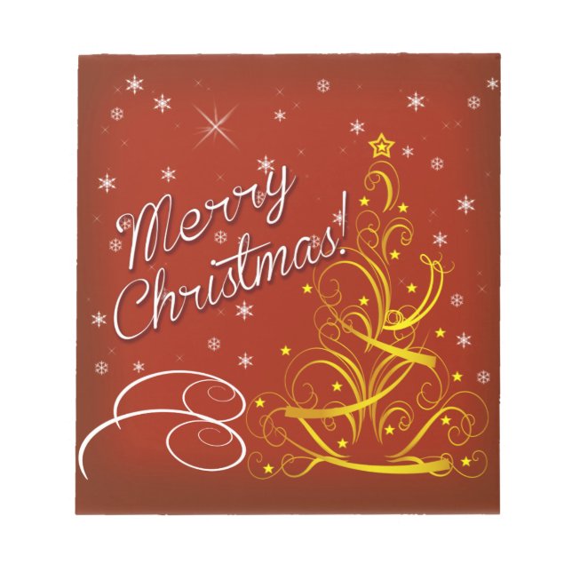 Merry Christmas Notepad (Front)