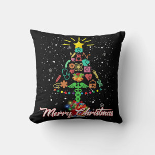 Merry Christmas Nurse Funny PICU Nurse Christmas Cushion