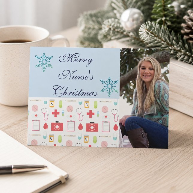 Merry Christmas Nurse Holiday Card (Creator Uploaded)