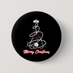 Merry Christmas Nurse Shirt Yuletide Practitioners 6 Cm Round Badge