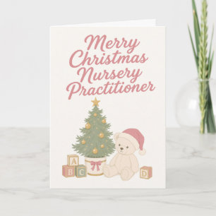 Merry Christmas Nursery Practitioner Card