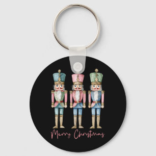 Merry Christmas Nutcracker Ballet Festive Xmas Men Key Ring