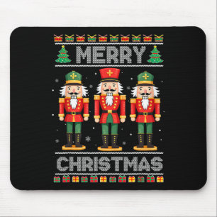 Merry Christmas Nutcracker Ballet Festive Xmas Men Mouse Pad