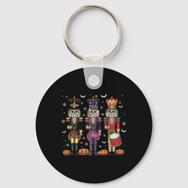Merry Christmas Nutcracker Byllet Festive Xmas Men Key Ring (Front)