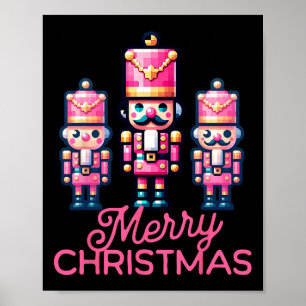 Merry Christmas Nutcracker Cute Family Xmas Women  Poster
