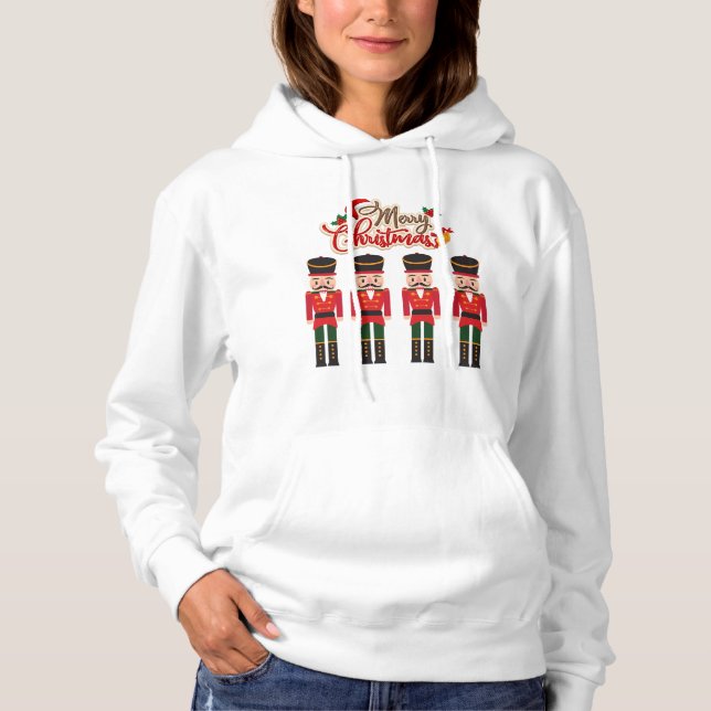 Merry Christmas Nutcracker Festive Holiday Tee  (Front)