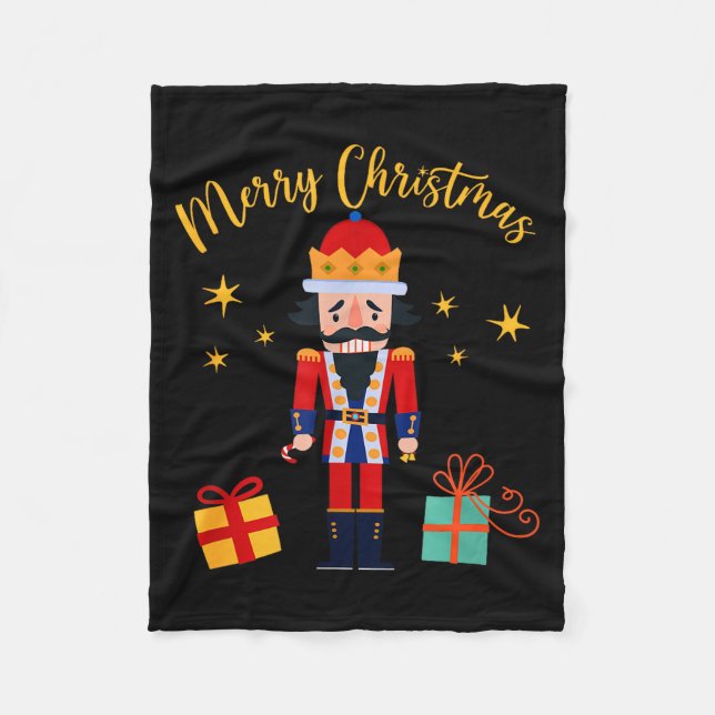 Merry Christmas - Nutcracker  Fleece Blanket (Front)