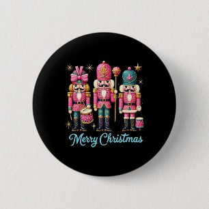 Merry Christmas Nutcracker Friends Family Matching 6 Cm Round Badge