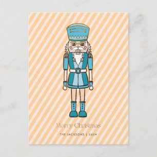Merry Christmas Nutcracker Holiday Postcard