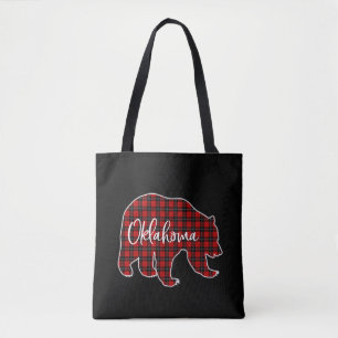 Merry Christmas Oklahoma Festive Xmas Retro Sunset Tote Bag