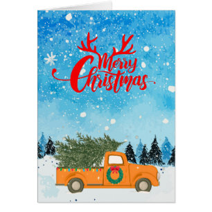 Merry Christmas! Old Farm Truck Christmas Tree