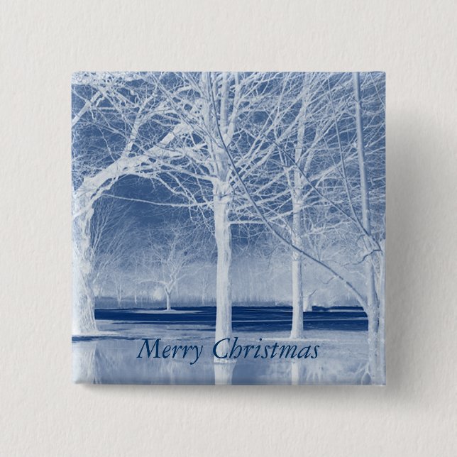 Merry Christmas on Ice Button (Front)
