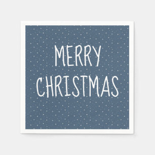 Merry Christmas On Stars Napkin