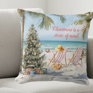 *Merry Christmas on the Beach Monogram Cushion