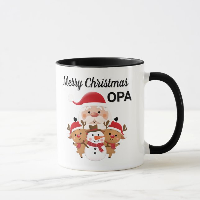 Merry Christmas OPA gift Mug (Right)