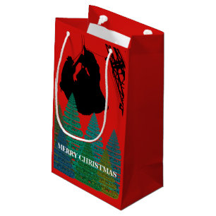 MERRY CHRISTMAS OPERATING ENGINEER CRANE OPERATOR SMALL GIFT BAG