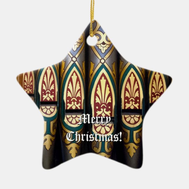 Merry Christmas organ ornament (Front)