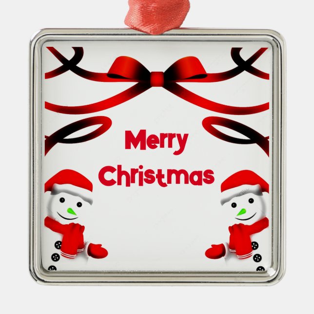 **MERRY CHRISTMAS" ORNAMENT (Front)