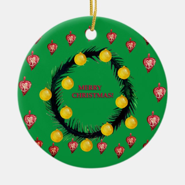 Merry Christmas Ornament (Front)