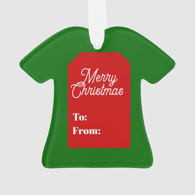Merry Christmas Ornament (Back)