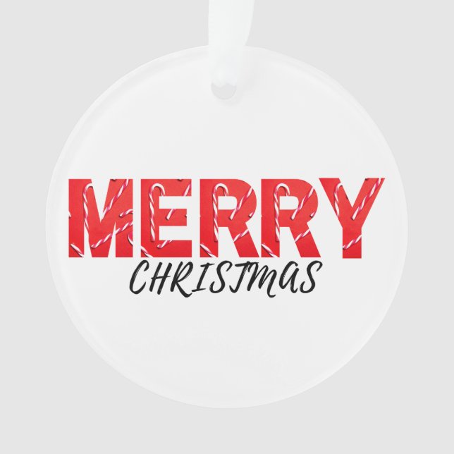 Merry Christmas   Ornament (Front)