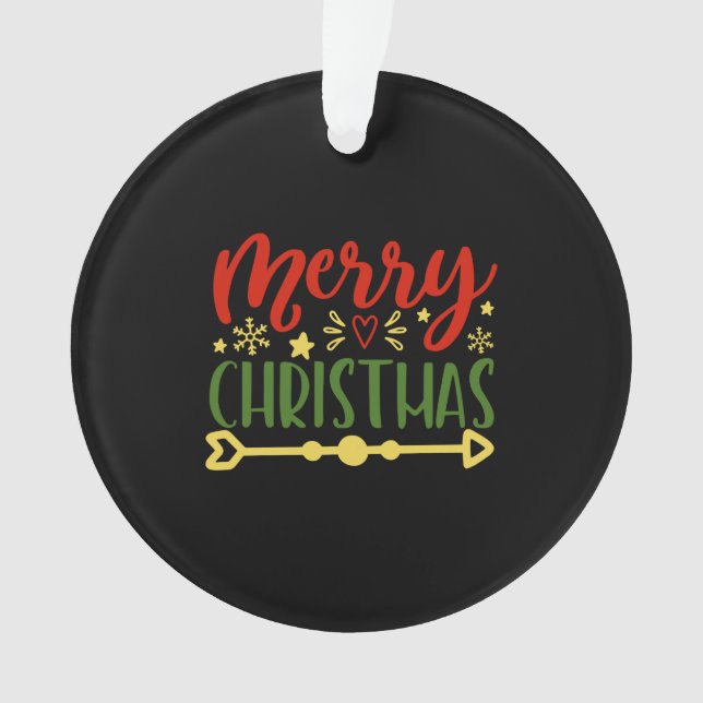 Merry Christmas Ornament (Front)