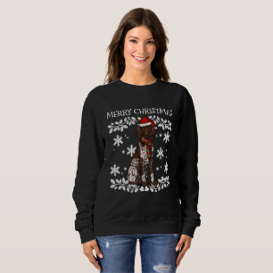 Merry Christmas Ornament German Shorthaired Pointe Sweatshirt