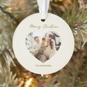 Merry Christmas Ornament   Personalized Photo