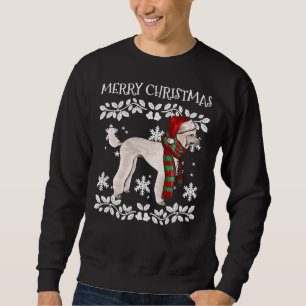 Merry Christmas Ornament Poodle Xmas Santa Sweatshirt