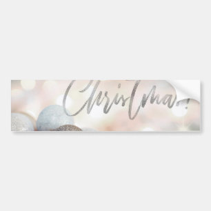 Merry Christmas Ornaments Bumper Sticker