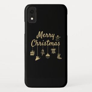 Merry Christmas Ornaments gold Case-Mate iPhone Case