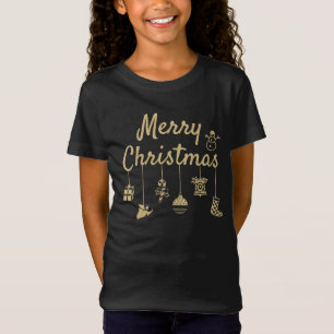 Merry Christmas Ornaments gold T-Shirt