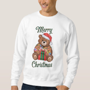 Merry Christmas - Ourson and Christmas present Sweatshirt