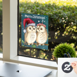 Merry Christmas Owls