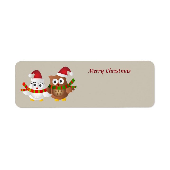 Merry Christmas Owls (Front)